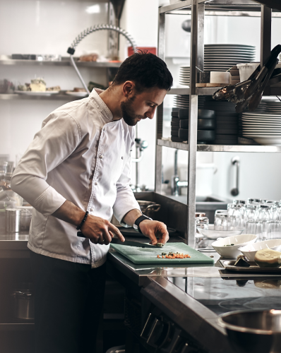 cook preparing food